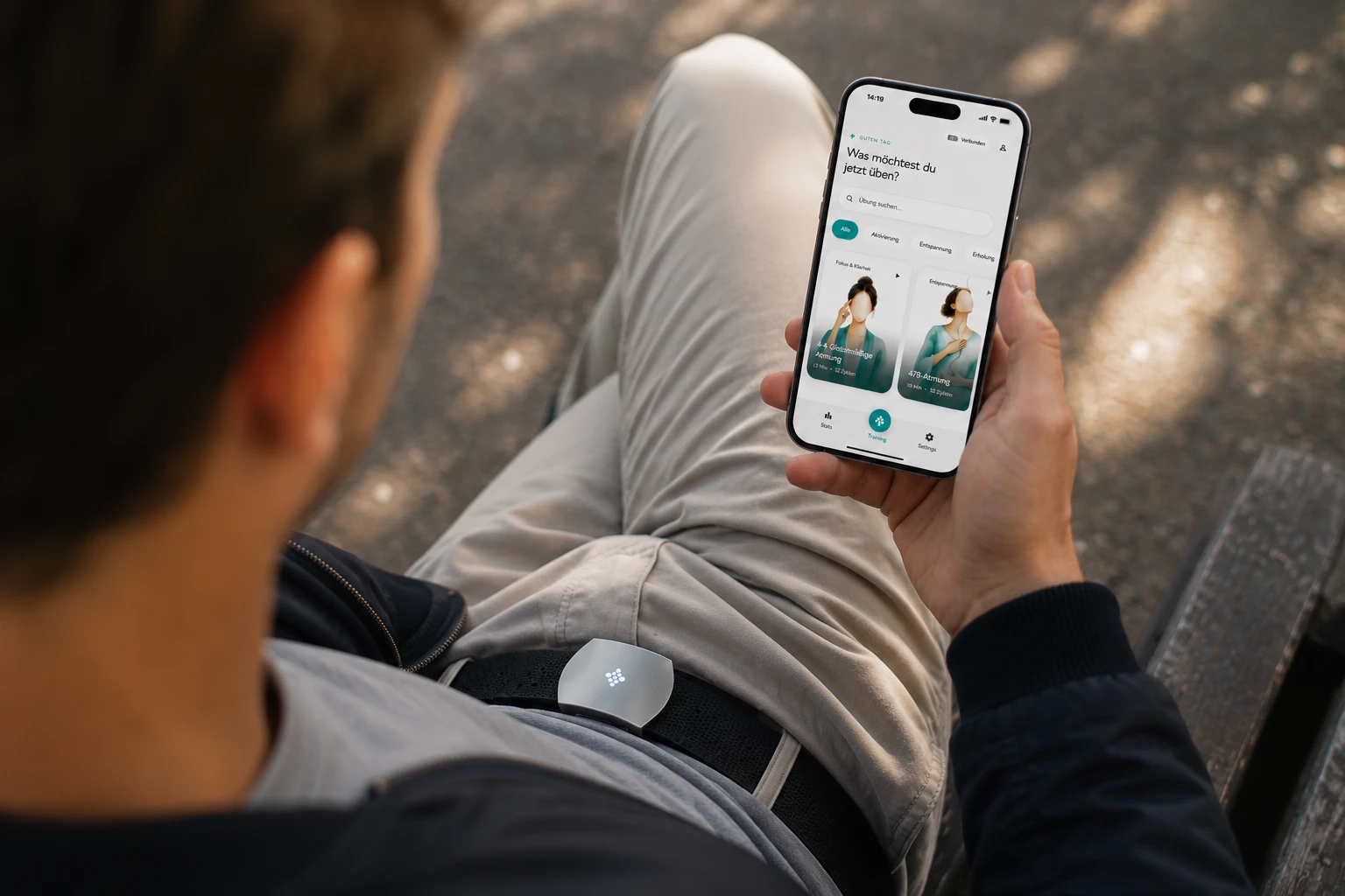 Deep Breath App mit geführten Atemübungen